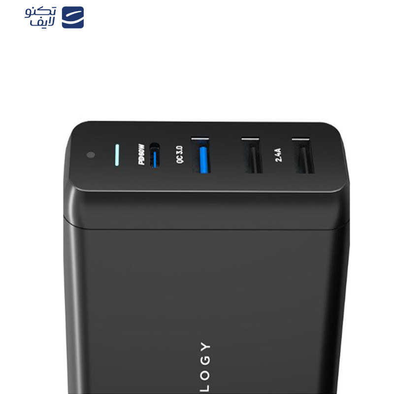 شارژر رومیزی 75 وات پاورولوجی مدل PWCUQC001 شارژر رومیزی 75 وات پاورولوجی مدل PWCUQC001