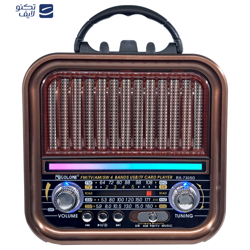 اسپیکر بلوتوثی قابل حمل گولون مدل RX-730SD