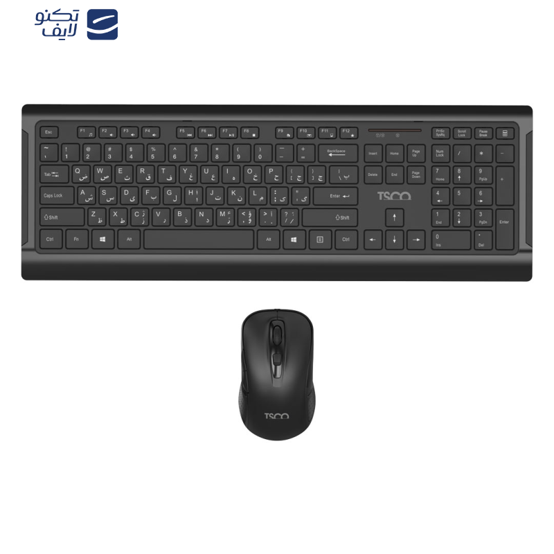 کیبورد و ماوس بی سیم تسکو مدل TKM 7023W کیبورد و ماوس بی سیم تسکو مدل TKM 7023W