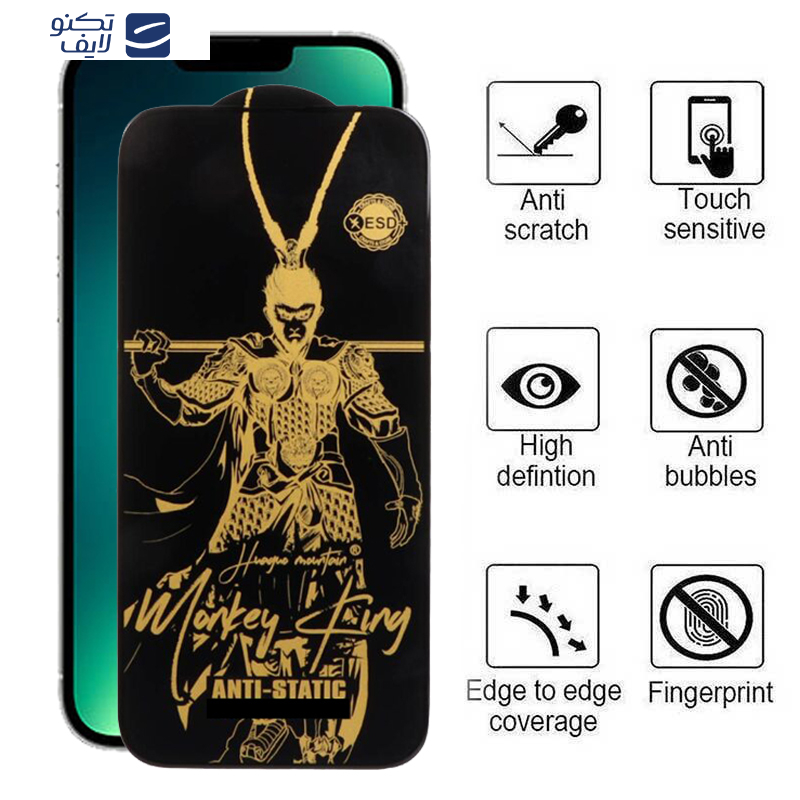 محافظ صفحه نمایش اپیکوی مدل Wukong ESD مناسب برای گوشی موبایل اپل iphone 14 Plus/13 Pro Max