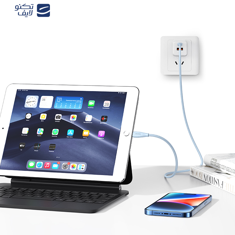 کابل تبدیل USB-C به لایتنینگ یوسمز مدل SJ717-30W طول 1.2 متر