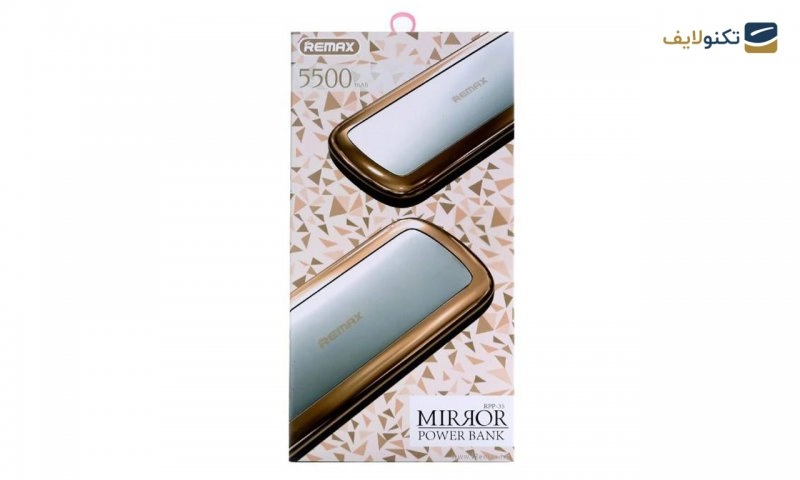 پاوربانک ریمکس تک پورت مدل RPP-35 با ظرفیت 5500 میلی آمپر ساعت