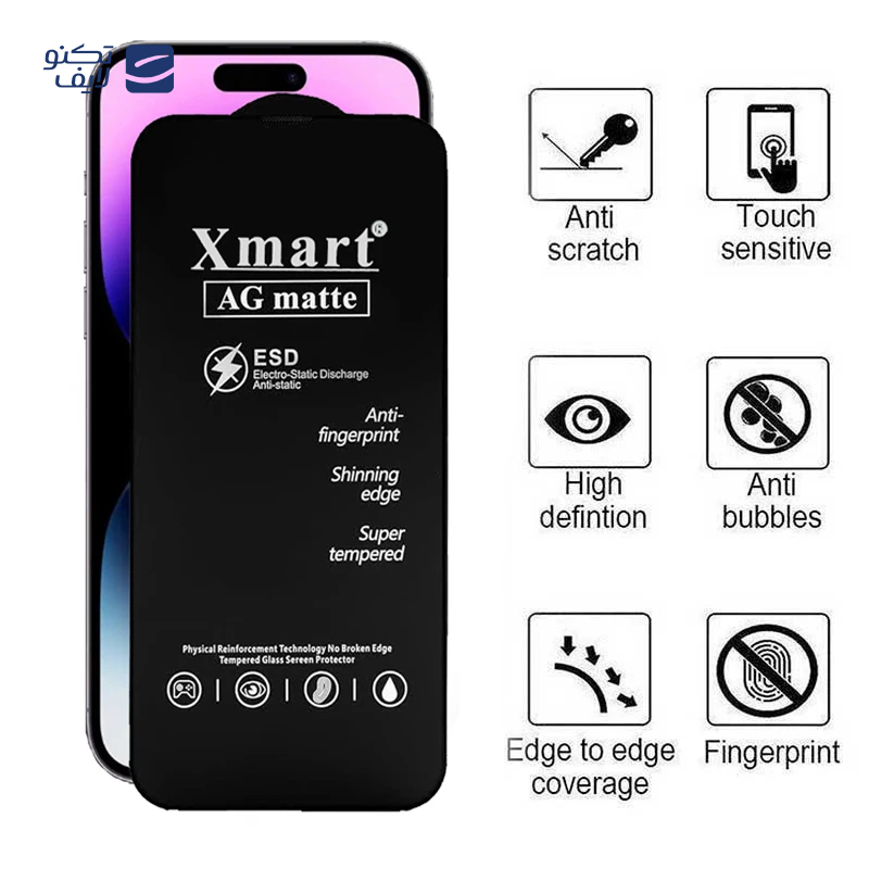gallery-گلس گوشی مات اپل iphone 14 Plus/13 Pro Max اپیکوی مدل Xmart Ag Matte copy.png