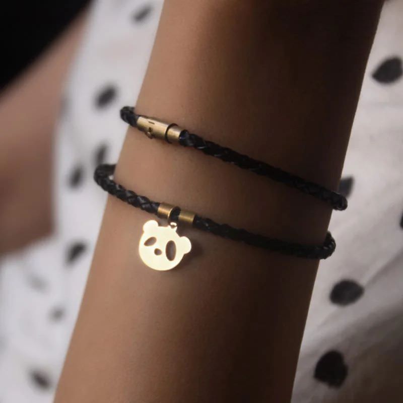 پلاک طلا 18عیار طرح پاندا شرقی