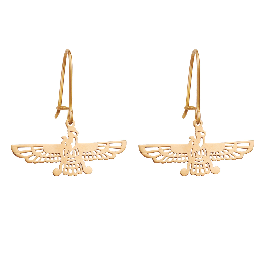 گوشواره فروهر طلا 18 عیار