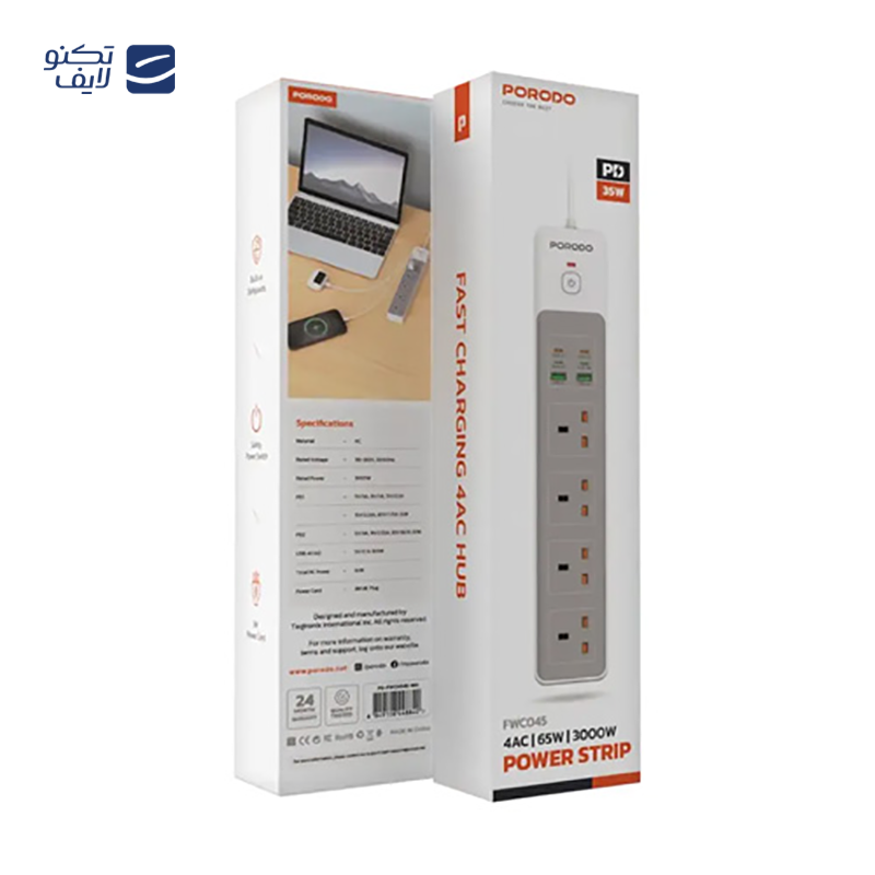 gallery-محافظ برق و چندراهی پرودو مدل PD-FWCH045-gallery-0-TLP-120820_245b7a6f-4656-4788-840c-f09e3299a1a2.png