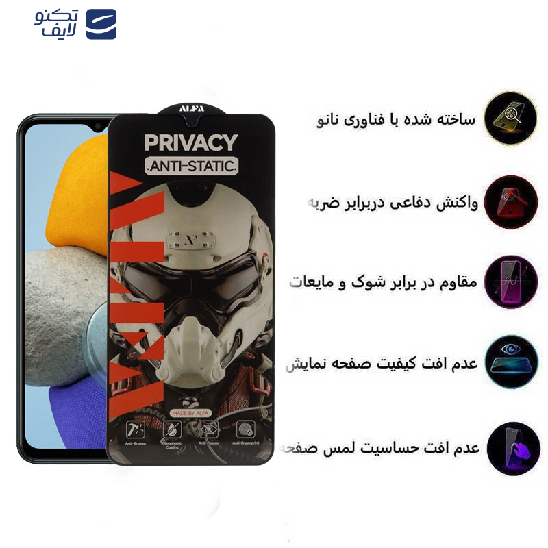 gallery-محافظ صفحه نمایش حریم شخصی گوشی سامسونگ Galaxy M23 4G - M14 5G - M13 5G - M13 4G India - A12 4G India اپیکوی مدل Alpha copy.png