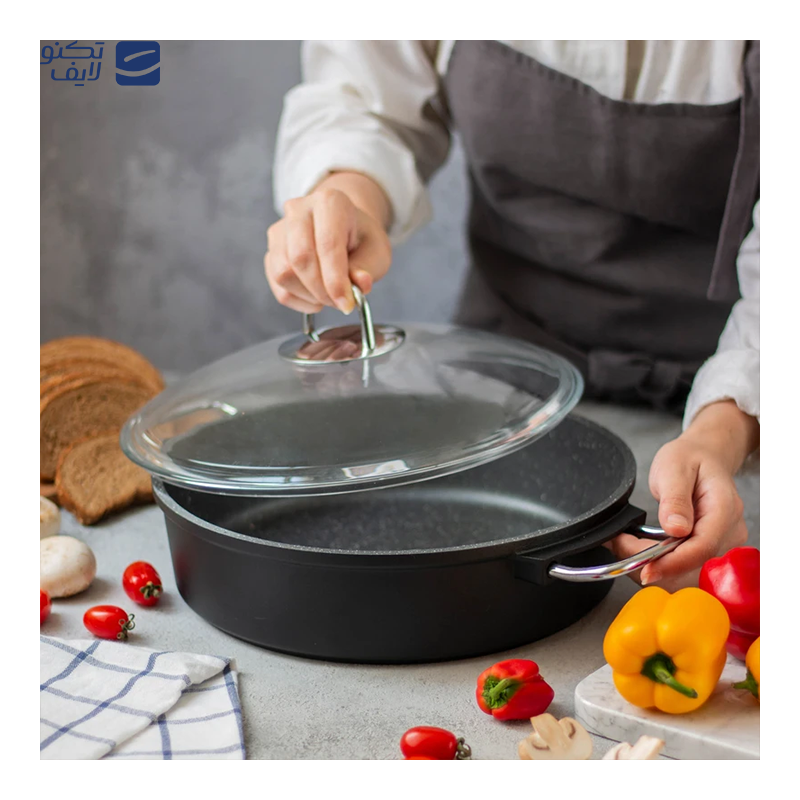 تابه دودسته تکنو مدل ان تاپ سایز 28