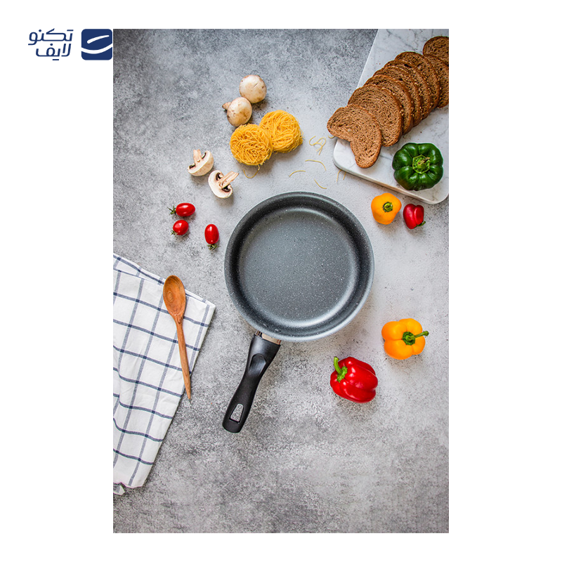 تابه تکدسته تکنو مدل آنتیک سایز 18 بدون درب