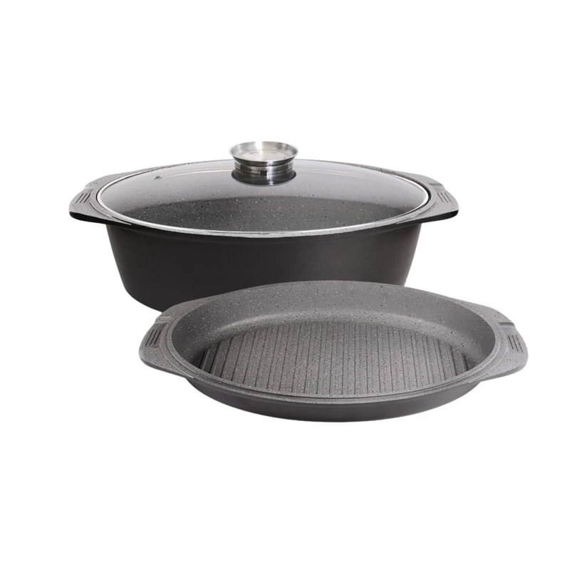 تابه گریل ام جی اس مدل دو طبقه سایز 38