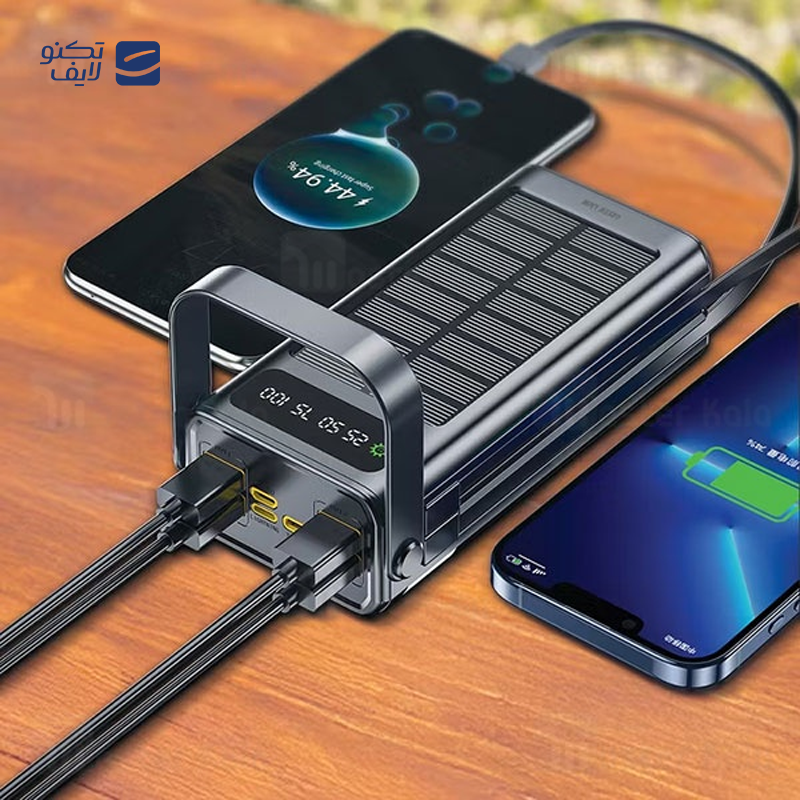 gallery-پاوربانک خورشیدی گرین لاین مدل Solar X GLPX50 GNSOL50PB60BK ظرفیت 60000 میلی آمپر ساعت copy.png