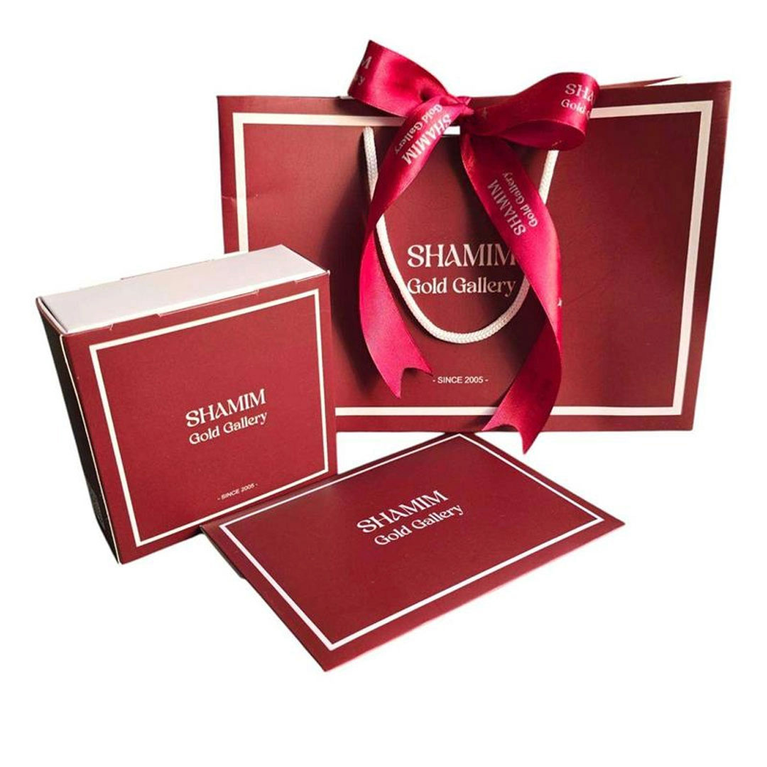 انگشتر طلا 18 عیار زنانه شمیم گلد گالری کد AA79 طرح گل