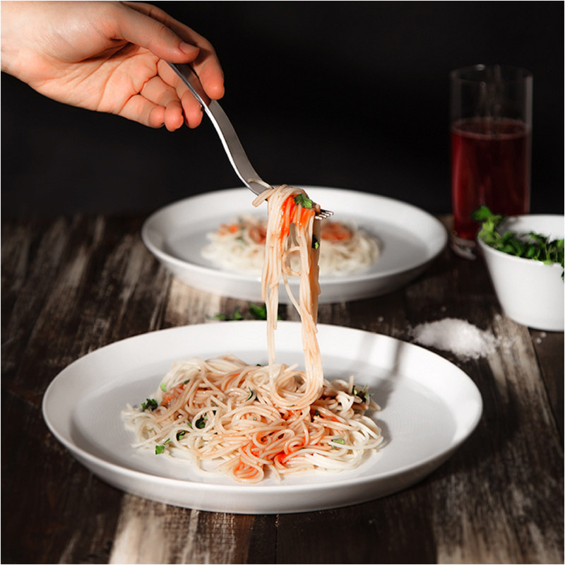 بشقاب غذاخوری زی مدل فرم اس 27 سفید درجه عالی بسته 3 عددی