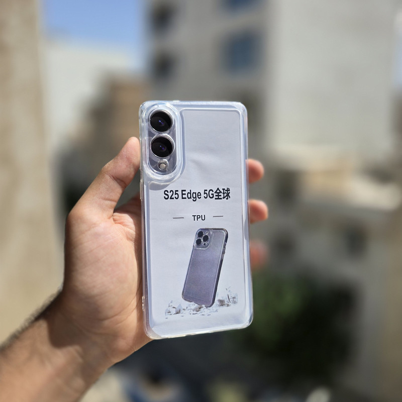 کاور زیفرند مدل ژله ای محافظ لنز دار مناسب برای گوشی موبایل سامسونگ Galaxy S25 Edge