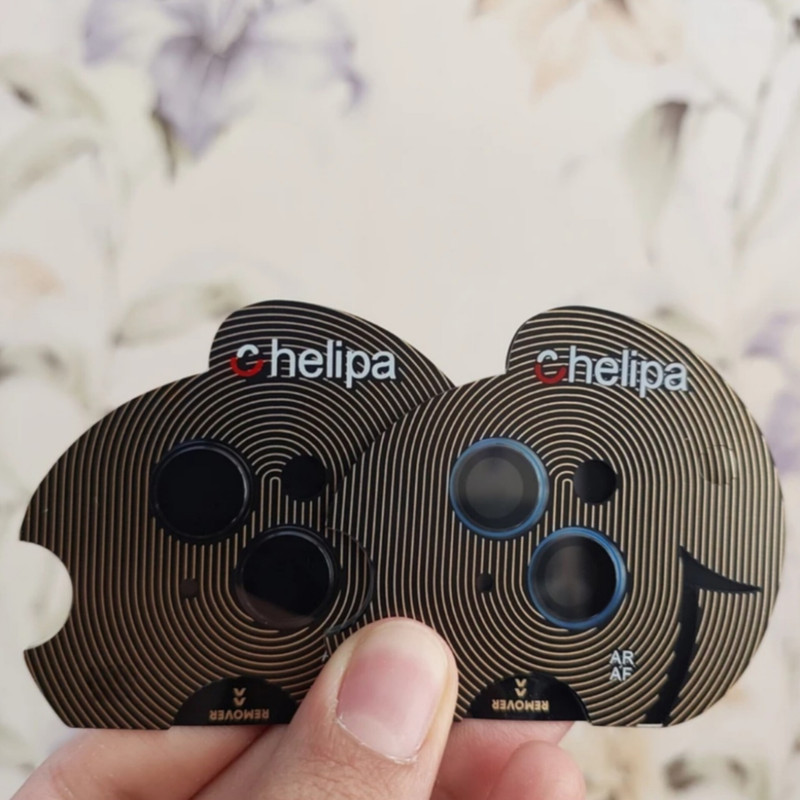 محافظ لنز دوربین شیشه ای اوجی مدل chelipa titanium مناسب برای گوشی موبایل اپل iPhone 14