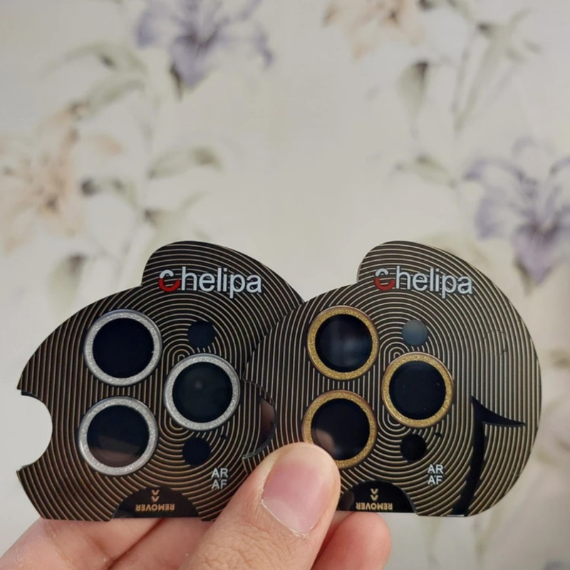 محافظ لنز دوربین شیشه ای اوجی مدل chelipa shine مناسب برای گوشی موبایل  اپل iPhone 16 Pro Max