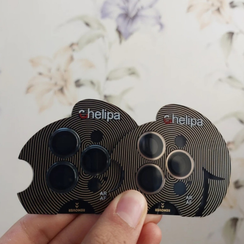 محافظ لنز دوربین شیشه ای اوجی مدل chelipa titanium مناسب برای گوشی موبایل اپل iPhone 13 Pro Max