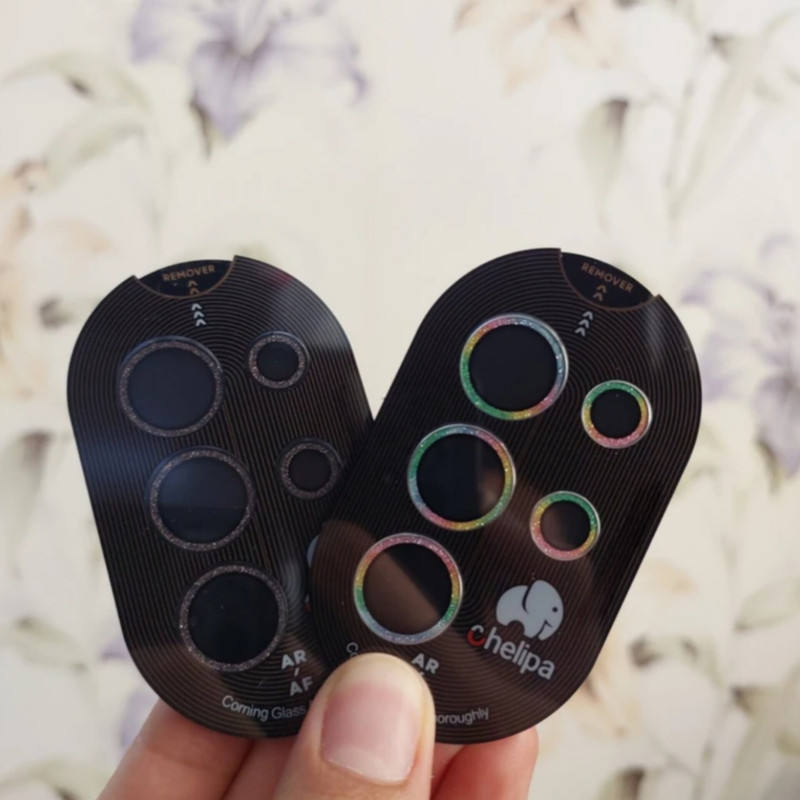 محافظ لنز دوربین شیشه ای اوجی مدل chelipa shine مناسب برای گوشی موبایل سامسونگ Galaxy S24 Ultra