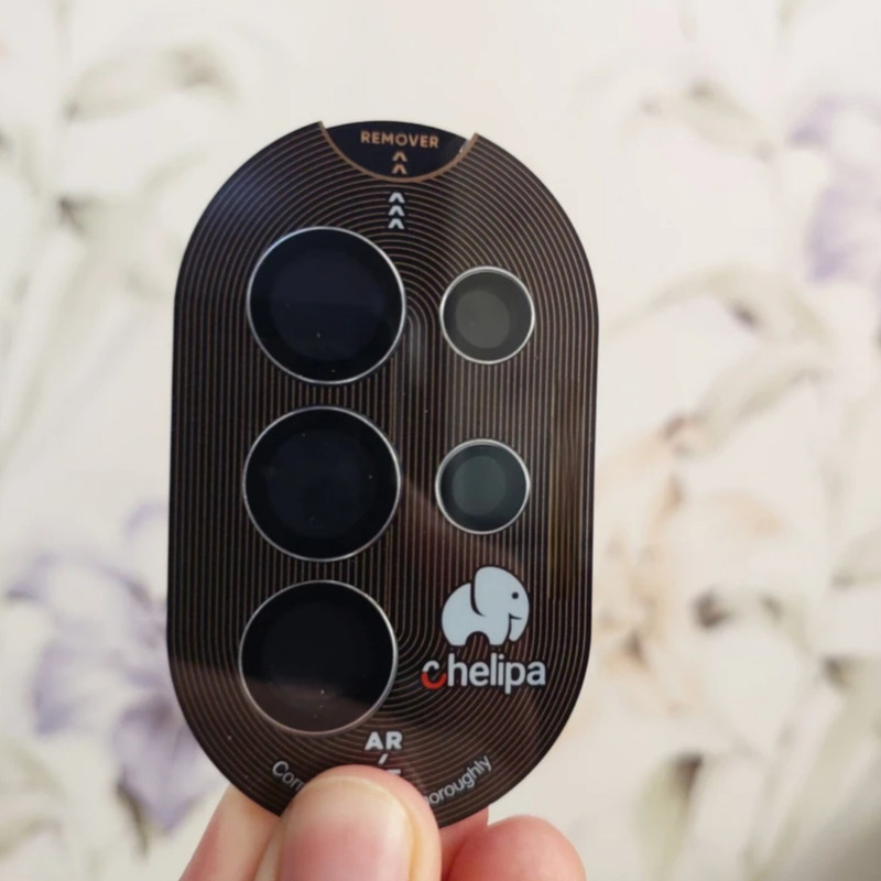 محافظ لنز دوربین شیشه ای اوجی مدل chelipa titanium مناسب برای گوشی موبایل سامسونگ Galaxy S24 Ultra