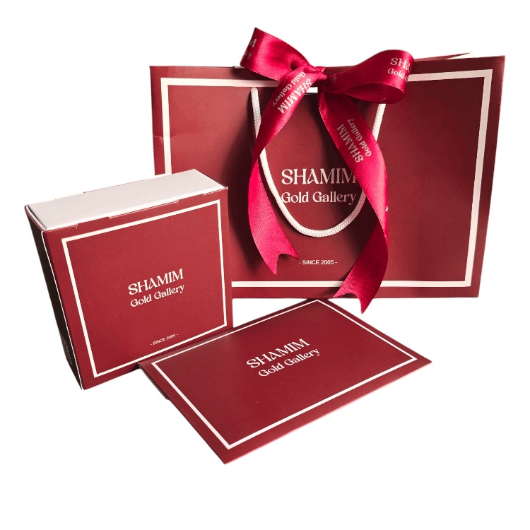 پلاک گردنبند طلا ۱۸ عیار شمیم گلد گالری کد P2 طرح باله