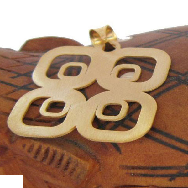 آویز گردنبند طلا 18 عیار شمیم گلد گالری مدل 1074