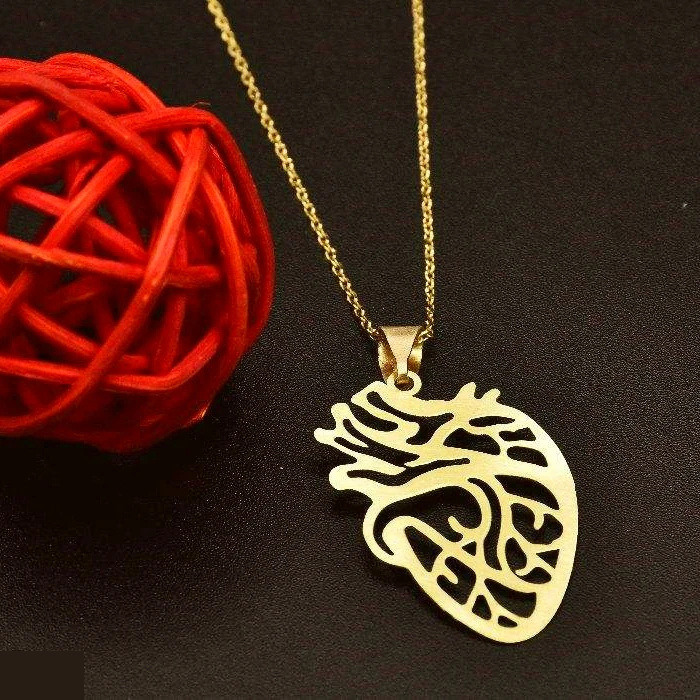 گردنبند طلا 18 عیار زنانه شمیم گلد گالری طرح قلب کد UN002 گردنبند طلا 18 عیار زنانه شمیم گلد گالری طرح قلب کد UN002