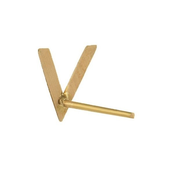 گوشواره طلا 18 عیار زنانه شمیم گلد گالری مدل وی