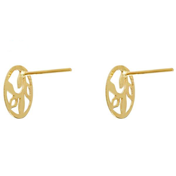 گوشواره طلا 18 عیار شمیم گلد گالری مدل GM40