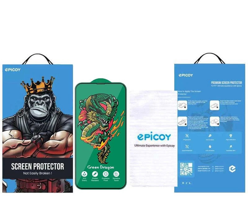 محافظ صفحه نمایش اپیکوی مدل Green Dragon ExplosionProof مناسب برای گوشی موبایل اپل iPhone 16 Pro