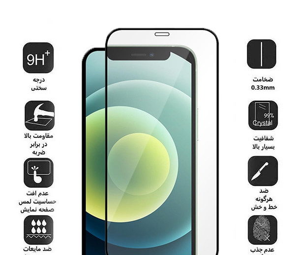 محافظ صفحه نمایش کی-دوو مدل Full-Glass مناسب برای گوشی موبایل اپل iPhone 12 Pro Max
