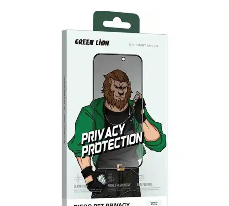 محافظ صفحه نمایش حریم شخصی گرین لاین مدل Diego Pet Priracy مناسب برای گوشی موبایل اپل iPhone 16  Pro Max