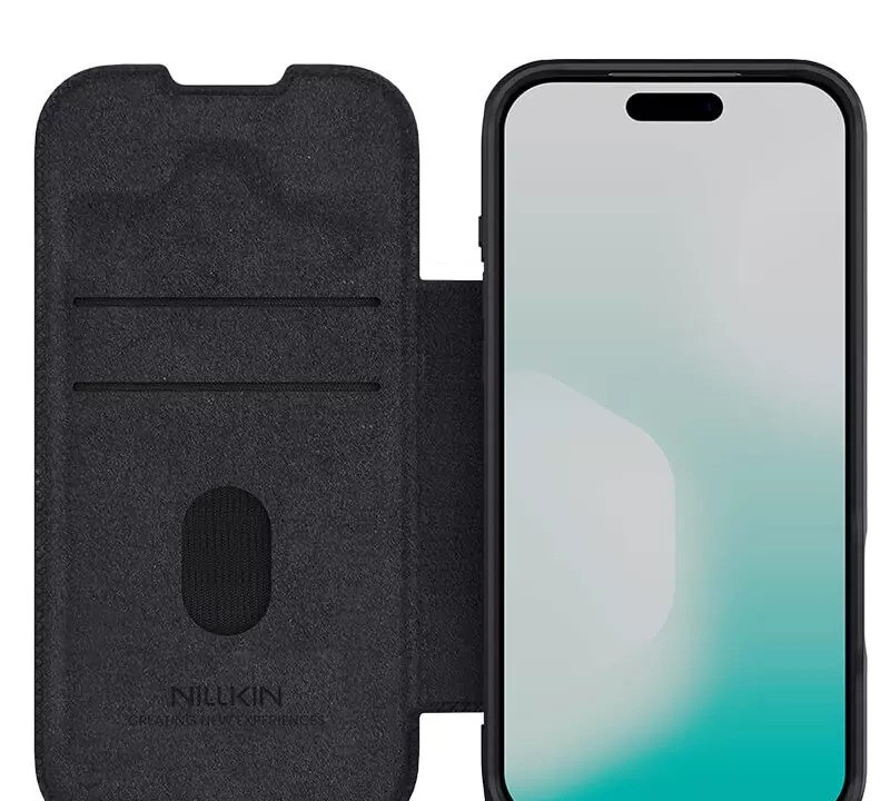 کیف کلاسوری نیلکین مدل Qin Pro Leather مناسب برای گوشی موبایل اپل iPhone 17 Pro Max