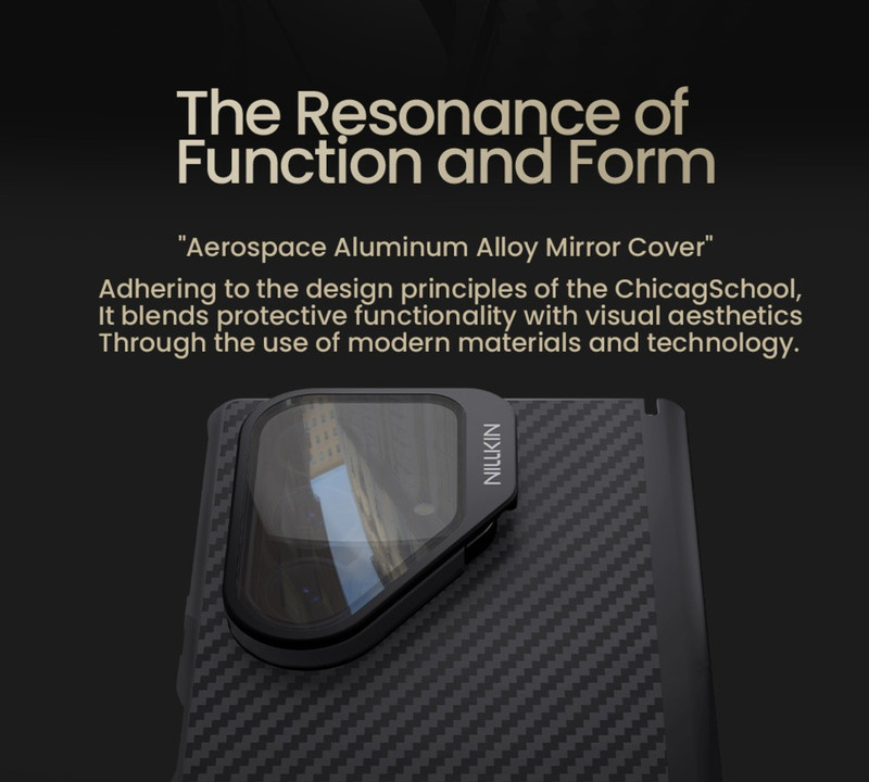 کاور نیلکین مدل CarboProp Magnetic MagSafe Transparent Lens مناسب برای گوشی موبایل سامسونگ Galaxy Z Fold 7