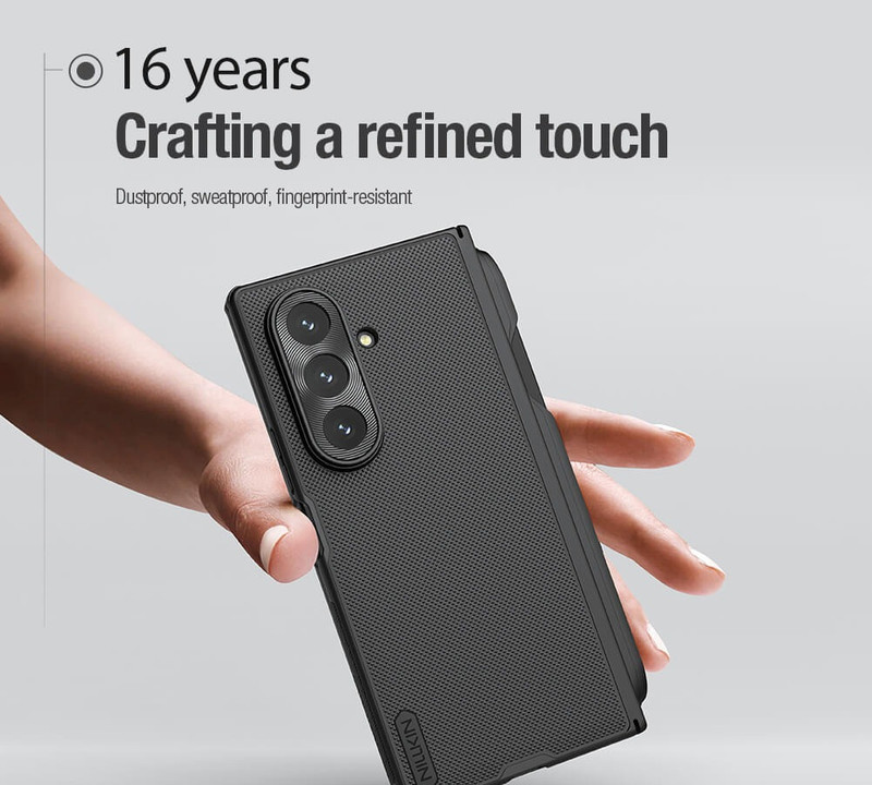 کاور نیلکین مدل Frosted Shield Fold Magnetic Stylus & Pen Version مناسب برای گوشی موبایل سامسونگ Galaxy Z Fold 7