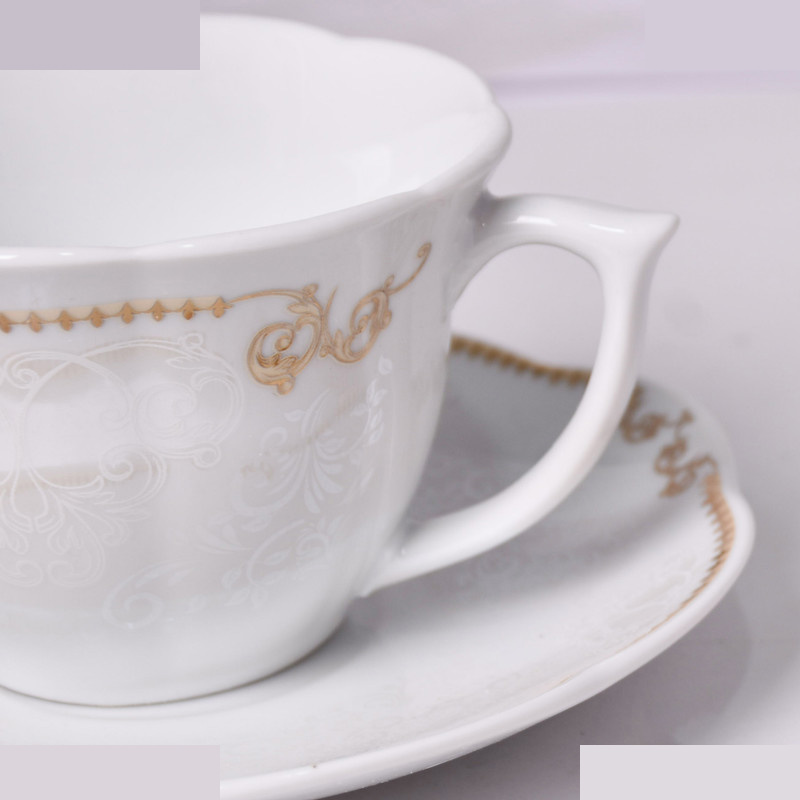 ست فنجان و نعلبکی 12 پارچه مقصود مدل  نیلوفری داتیس