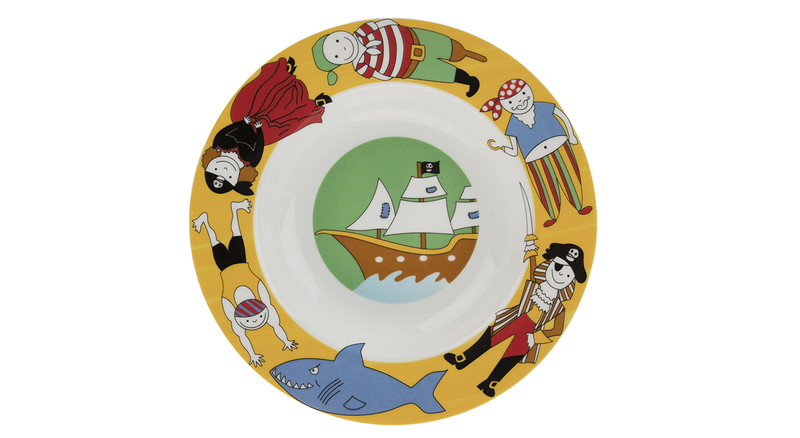 سرویس غذا خوری 5 پارچه کودک چینی زرین ایران سری ایتالیا اف مدل Payret درجه عالی