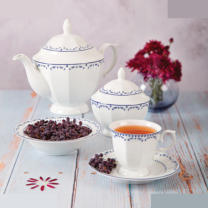 سرویس غذاخوری 103 پارچه 12 نفر چینی زرین ایران مدل فرانسیس سری نئوکلاسیک درجه یک