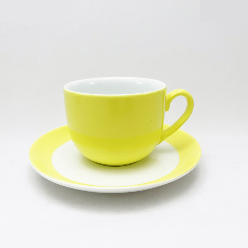 ست فنجان و نعلبکی 12 پارچه چینی زرین ایران مدل آفتاب درجه عالی