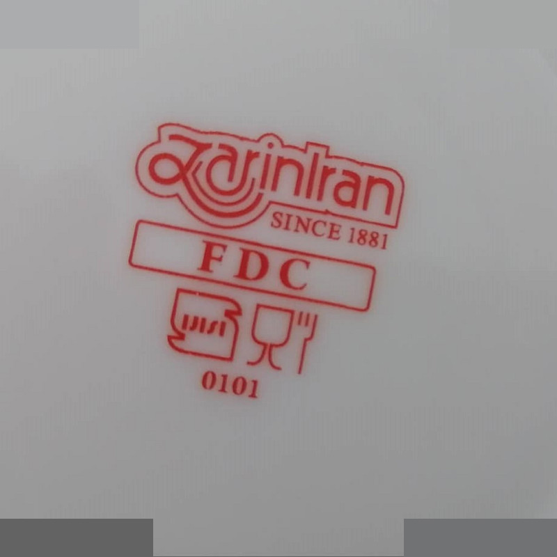 فنجان چینی زرین ایران مدل چای خوری هتلی 49 کد 8 درجه سه تکی