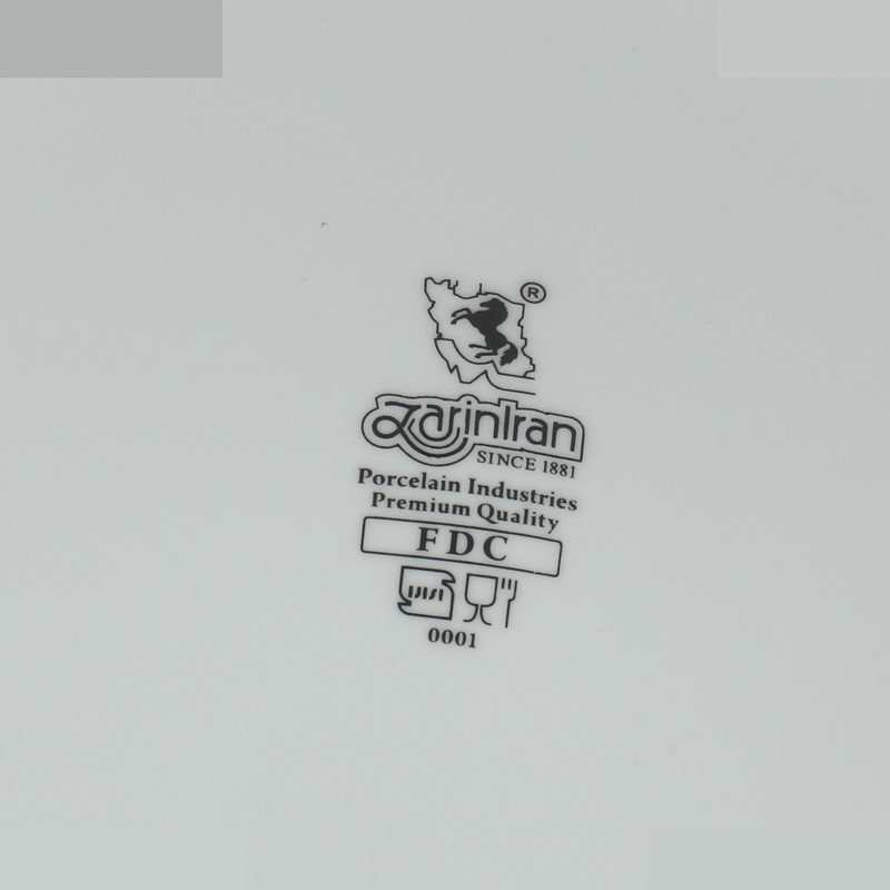 سوپ خوری چینی زرین سری ایتالیا اف مدل 0001 سوپ خوری چینی زرین سری ایتالیا اف مدل 0001