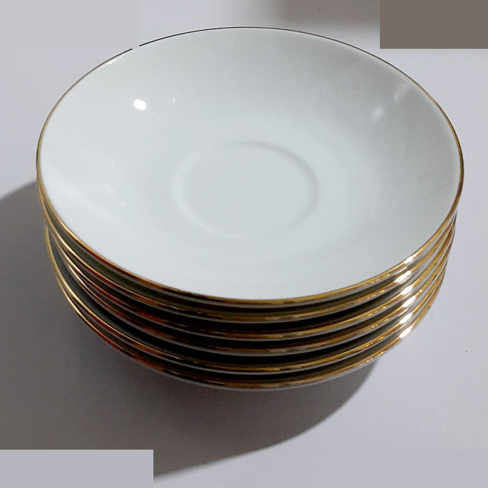 نعلبکی چینی زرین ایران مدل یاسمن کد 002 بسته 6 عددی