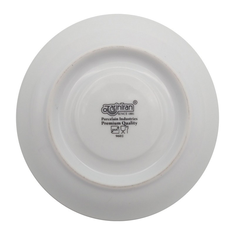 نعلبکی چینی زرین ایران مدل بیدگل کد 1100 بسته 6 عددی