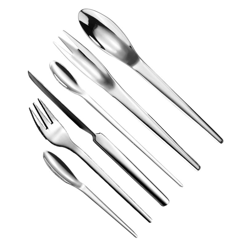 سرویس قاشق و چنگال 6 پارچه جی فی نی مدل 194 رژیمی