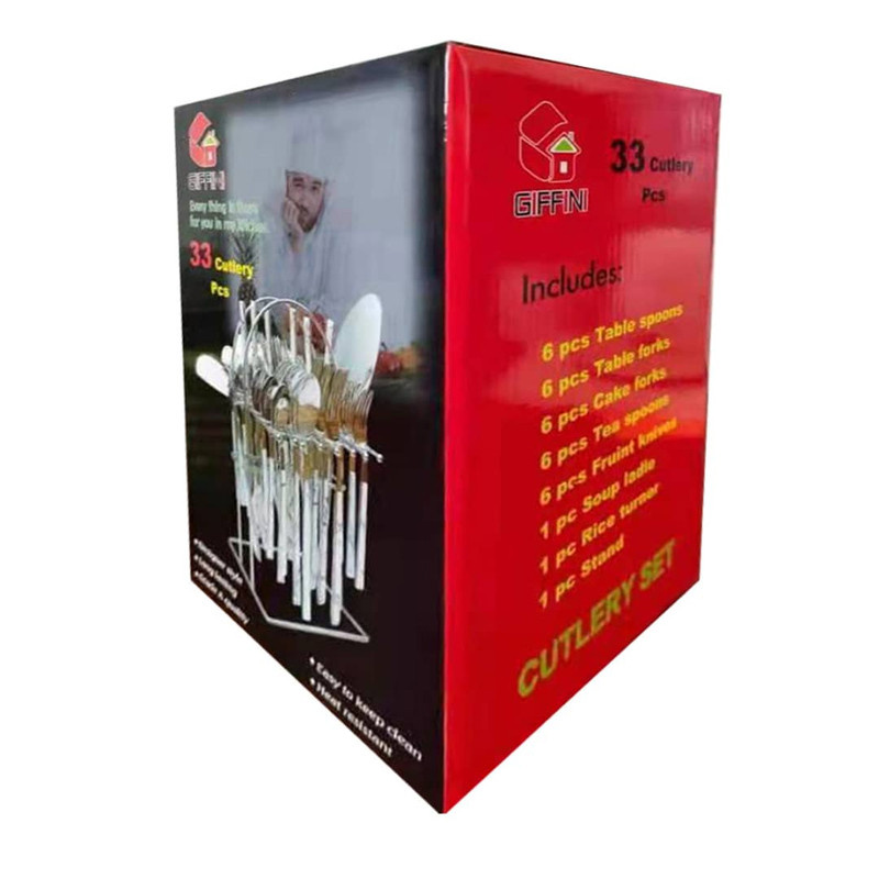 سرویس قاشق و چنگال 33 پارچه جی فی نی مدل 01