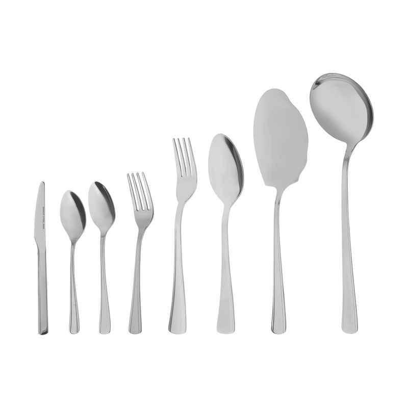 سرویس قاشق و چنگال 57 پارچه صنایع استیل ایران سری مونزا کد 101