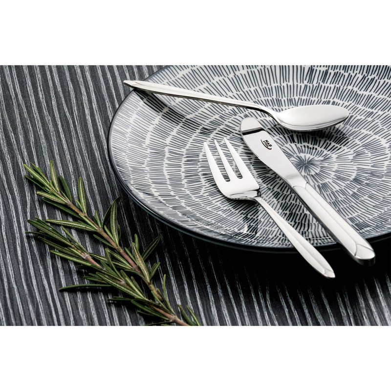 کارد و چنگال 12 پارچه ناب استیل مدل پالرمو مات کارد و چنگال 12 پارچه ناب استیل مدل پالرمو مات