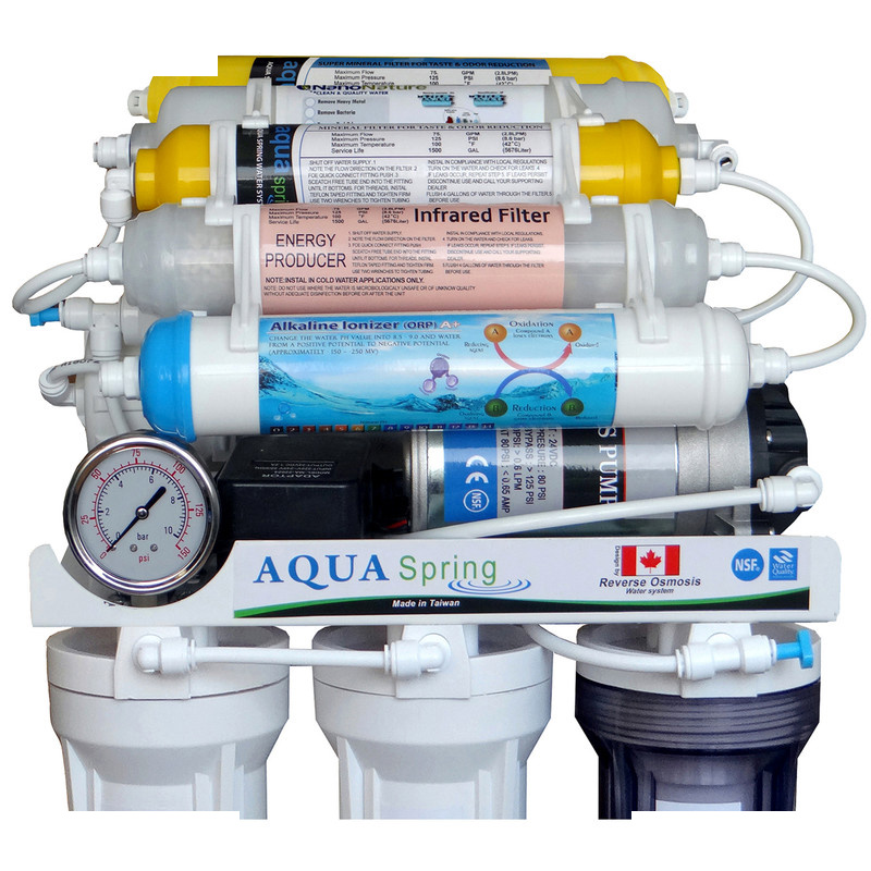 دستگاه تصفیه کننده آب آکوآ اسپرینگ مدل NF3950 به همراه فیلتر مدل 01 مجموعه 3 عددی