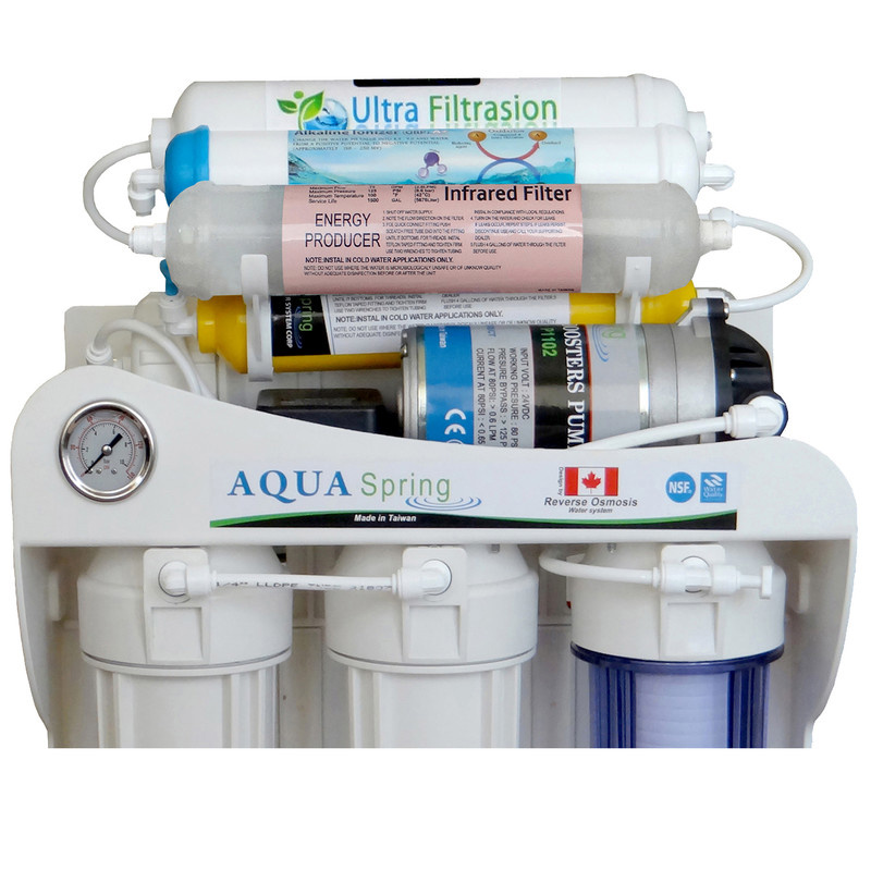 دستگاه تصفیه کننده آب آکوآ اسپرینگ مدل UF - SF4040 به همراه فیلتر مجموعه 4 عددی