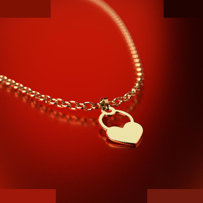 نیم ست طلا 18 عیار زنانه مدوپد مدل قلب کد NA10168