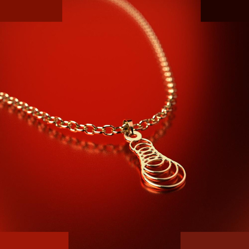 نیم ست طلا 18 عیار زنانه مدوپد مدل دایره حلقه ای کد NA12168